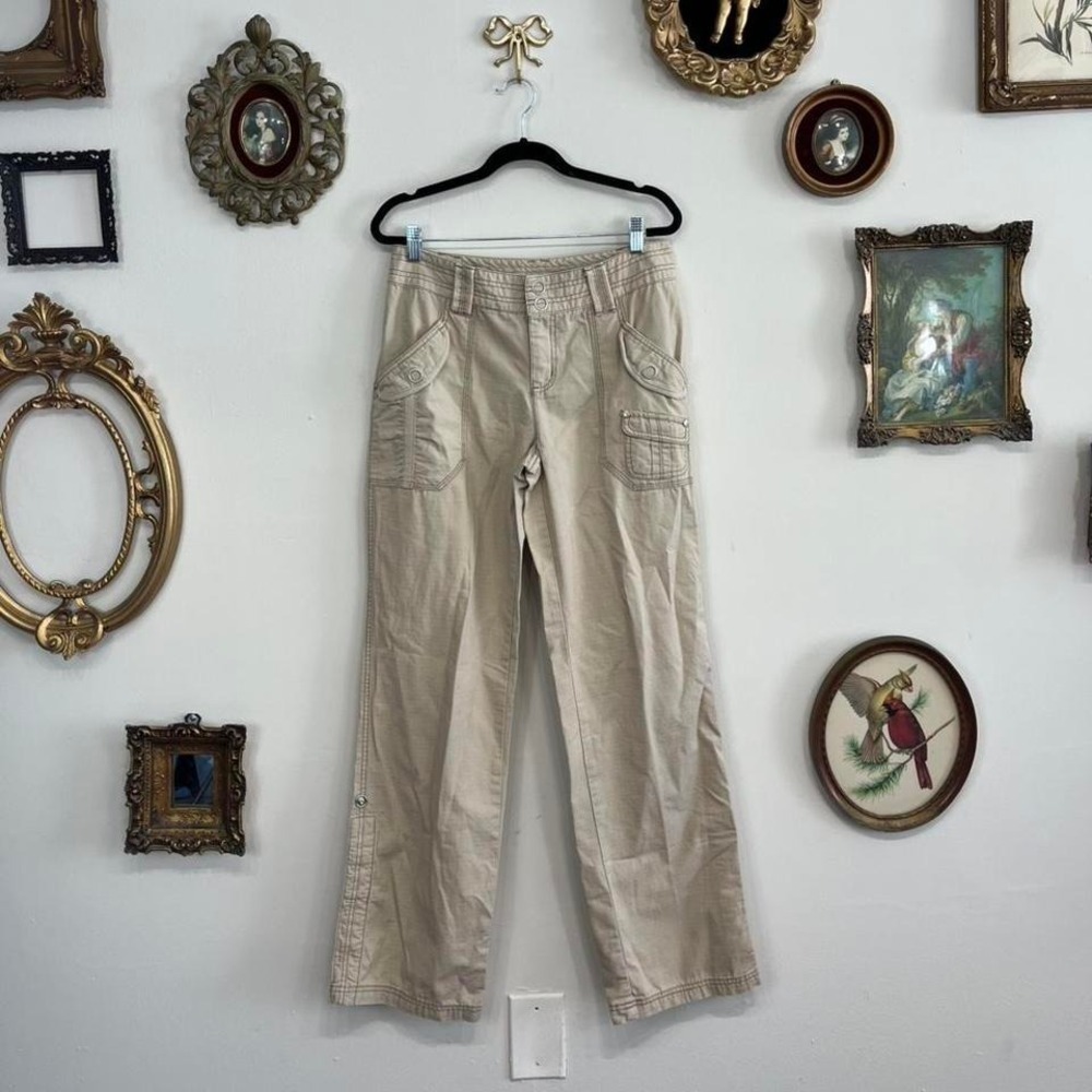 Vintage Y2K DKNY cargo baggy Beige Utility Pants – Size 4